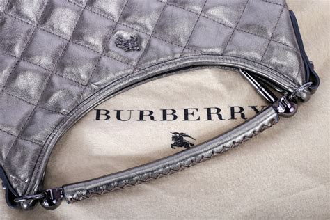 metallic quilted bag burberry|BURBERRY Metallic Calfskin Quilted Hoxton Hobo Gold.